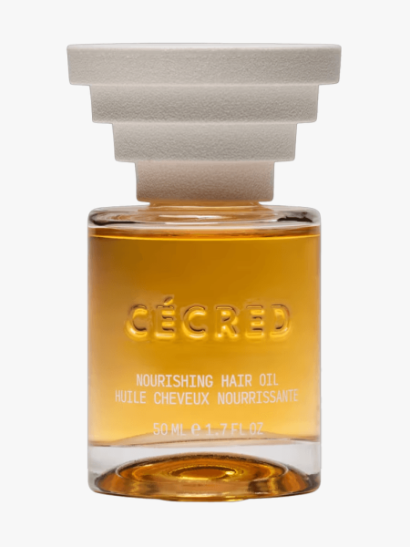 Cecred Nourishing Hair Oil in branded component on a light gray background